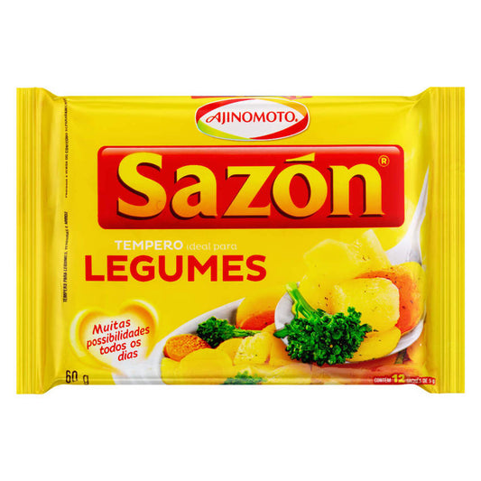 AJINOMOTO Tempero Sazón Amarelo para Legumes 60g.(Sazonador aliño para legumbres)