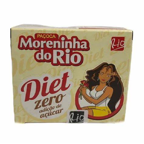 Paçoca Zero açúcar Moreninha do Rio display 12x23gr.(Amendoim Zero açúcar)